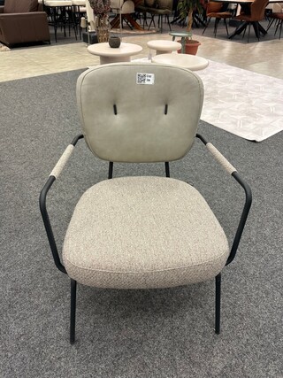 Fauteuil Amber, Microvezel/geweven, taupe